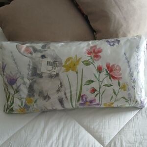 Cupcakes& Cashmere wildflower Bunny pillow